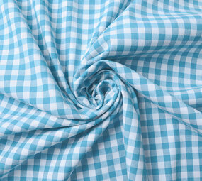 Boerenbont Ruit 8 mm Licht Aqua Boerenbont Ruit 8 mm Licht Aqua