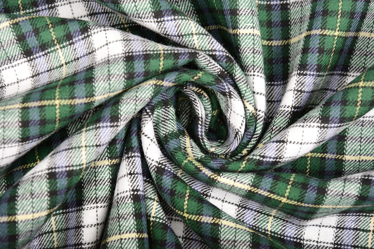 100% Cotone Flanella Quadretti 1 100% Cotone Flanella Quadretti 1