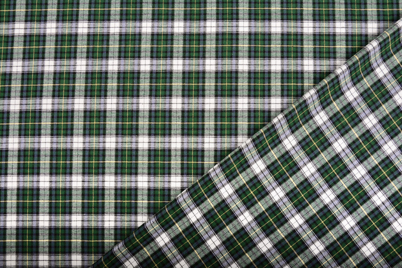 100 % Coton Flanelle Carreaux 1