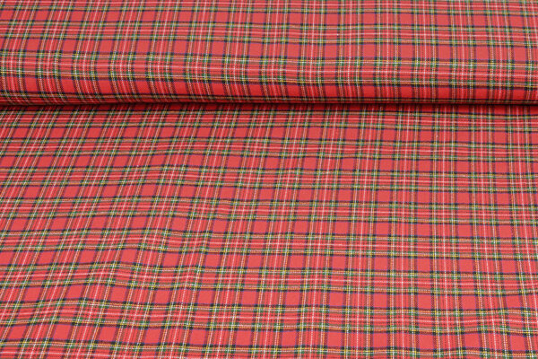 100 % Coton Flanelle Carreaux 2