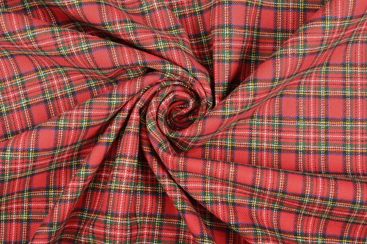 100% Katoen Flanel Ruitjes 2