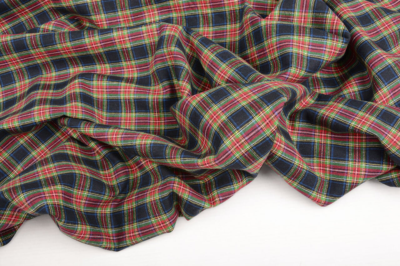 100% Cotone Flanella Quadretti 3 100% Cotone Flanella Quadretti 3
