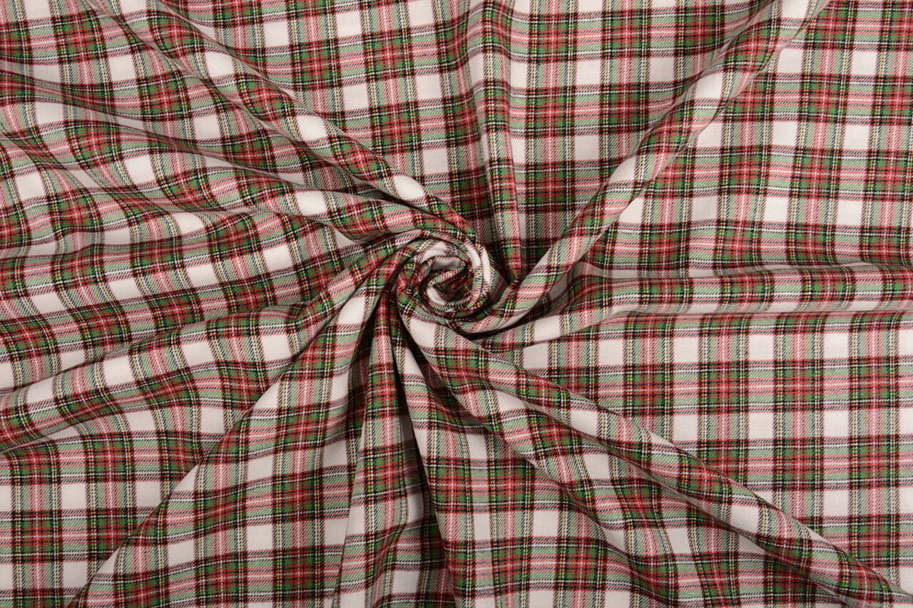 100 % Coton Flanelle Carreaux 5