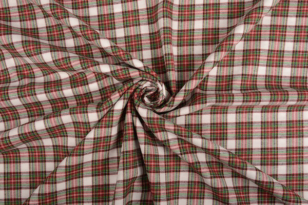 100 % Coton Flanelle Carreaux 5