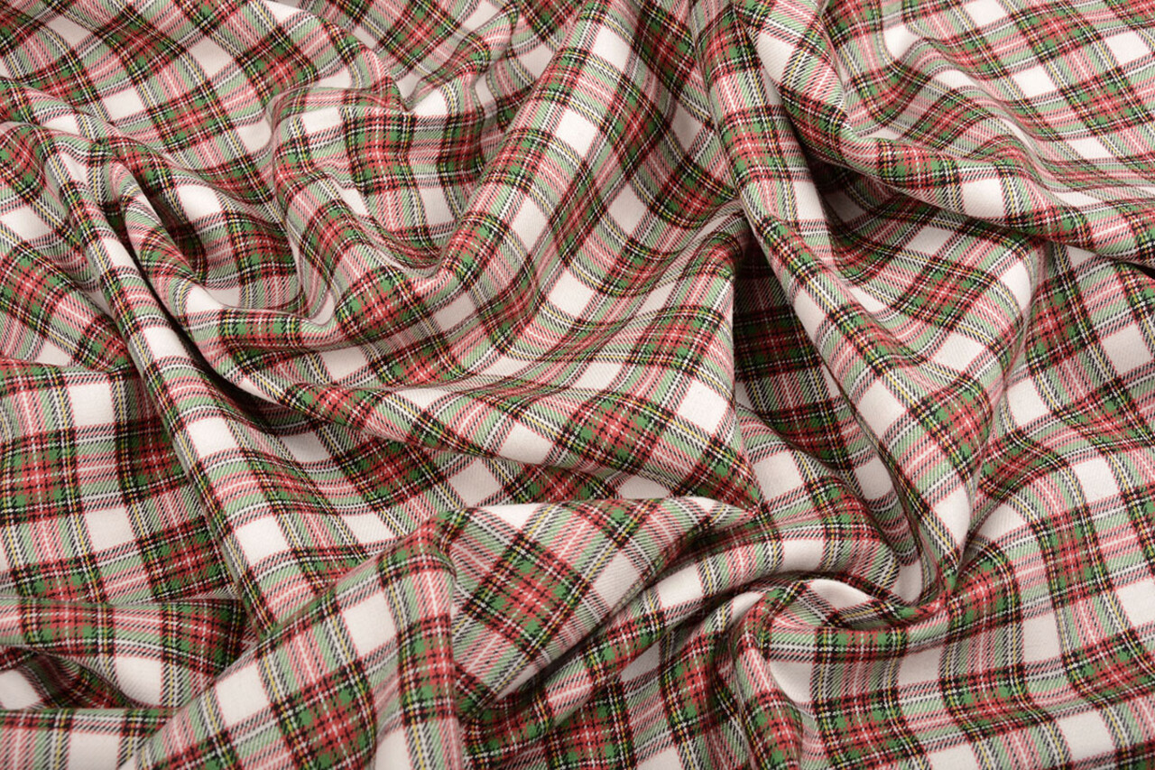 100% Cotone Flanella Quadretti 5 100% Cotone Flanella Quadretti 5