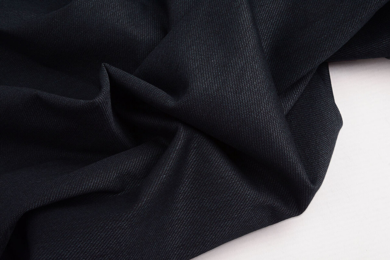 Jersey Stretch Denim Navy Blau Jersey Stretch Denim Navy Blau