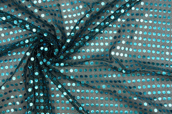 Paillettes sur Lurex Foncé Aqua Paillettes sur Lurex Foncé Aqua