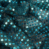 Pailletten op Lurex Donker Aqua