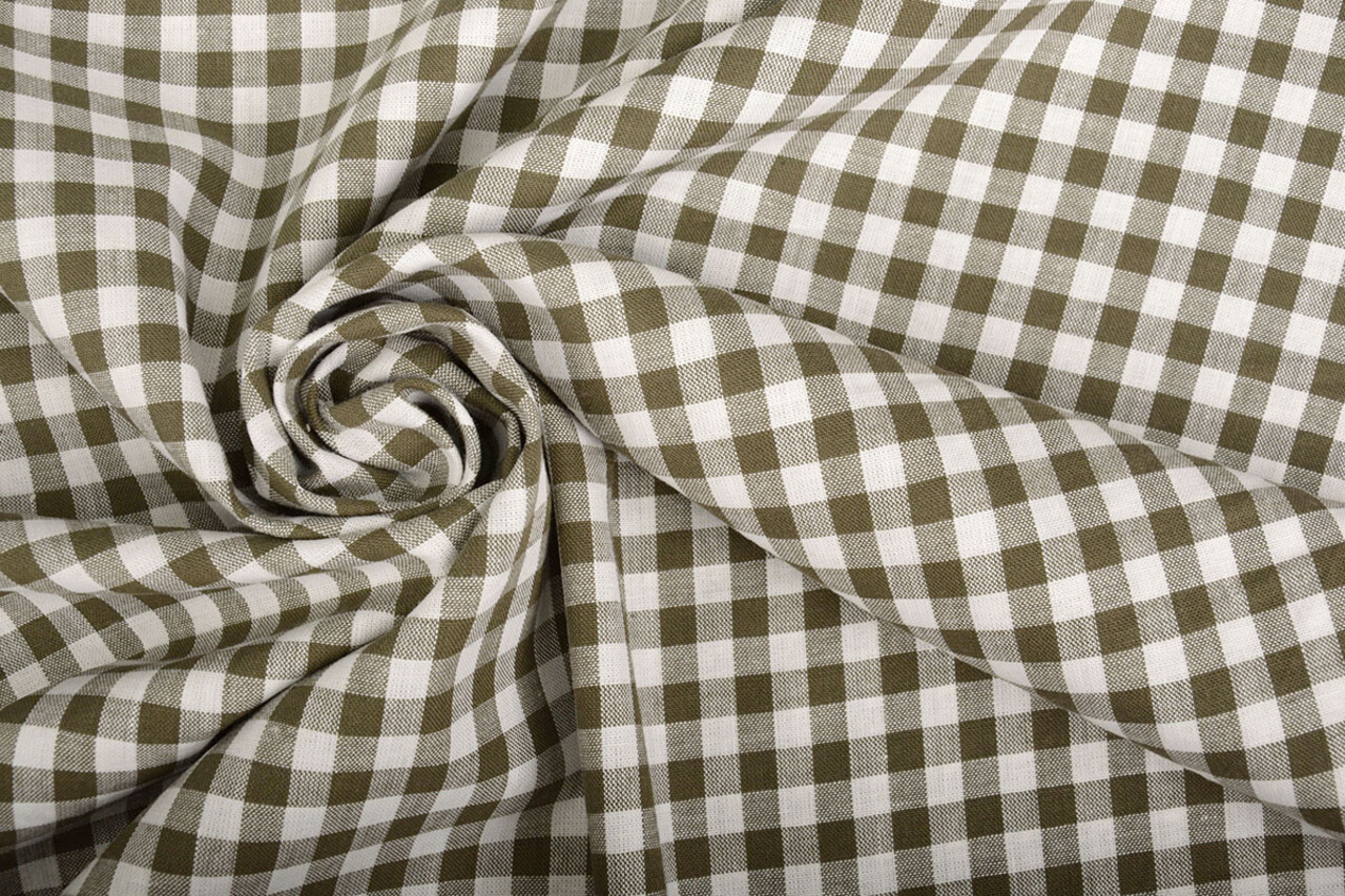 Boerenbont Ruit 8 mm Donker Kaki Boerenbont Ruit 8 mm Donker Kaki