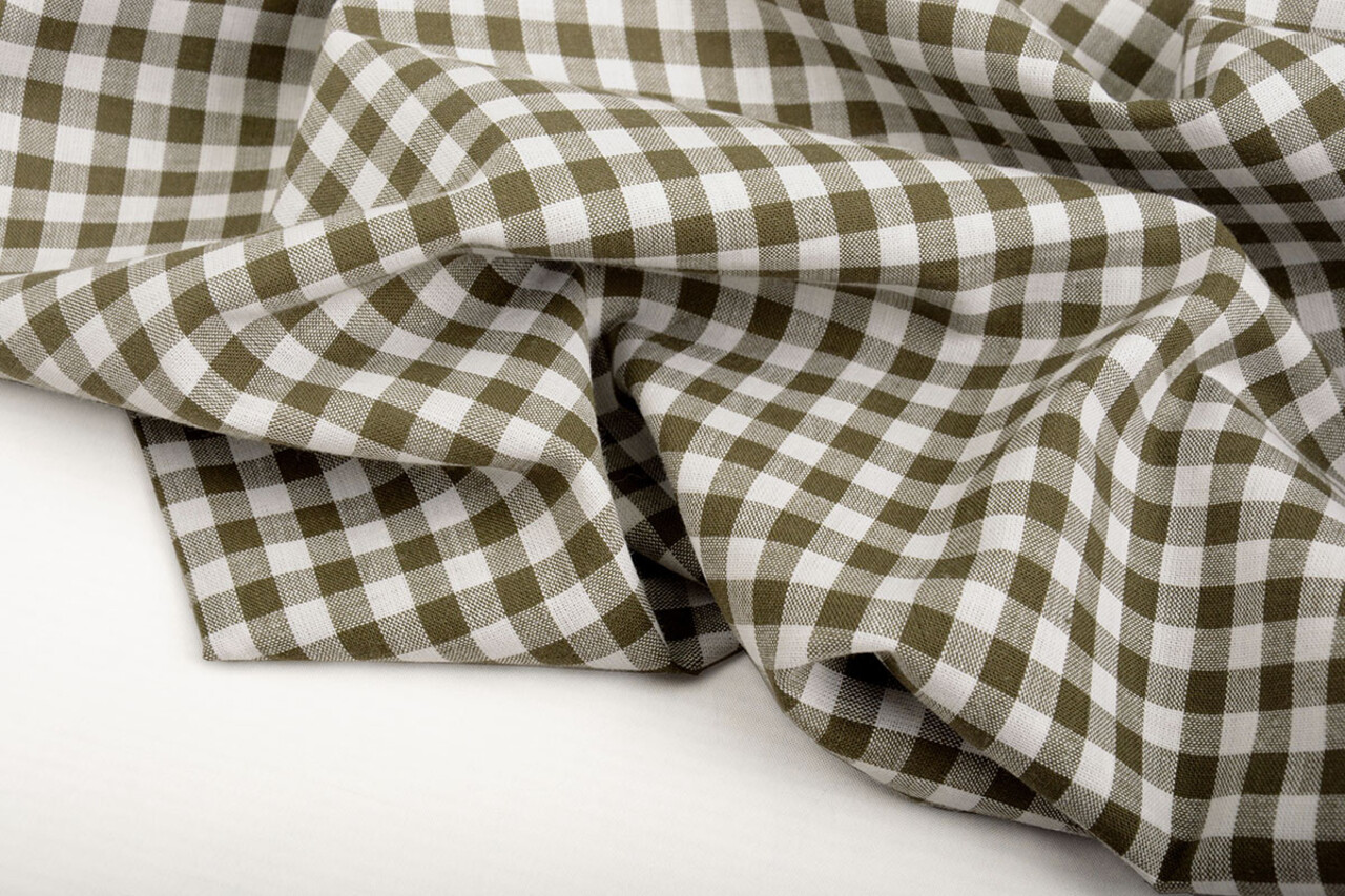 Boerenbont Ruit 8 mm Donker Kaki Boerenbont Ruit 8 mm Donker Kaki