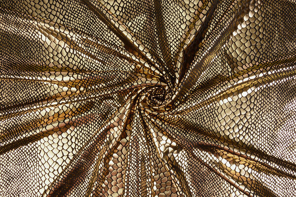 Lamé Slangenprint Goud Lamé Slangenprint Goud