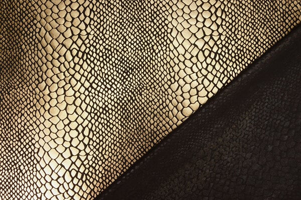 Lamé Estampado de Serpiente Dorado Lamé Estampado de Serpiente Dorado