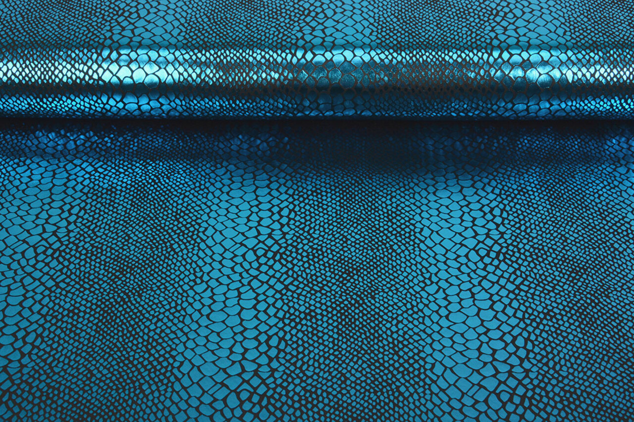 Folienjersey Schlangenprint Aqua Folienjersey Schlangenprint Aqua