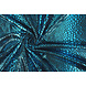 Lamé Imprimé Serpent Aqua