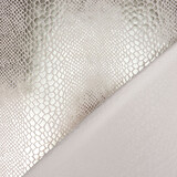 Lamé Schlangenprint Silber Lamé Schlangenprint Silber