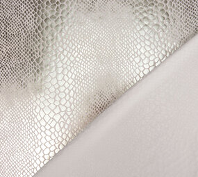 Lamé Schlangenprint Silber