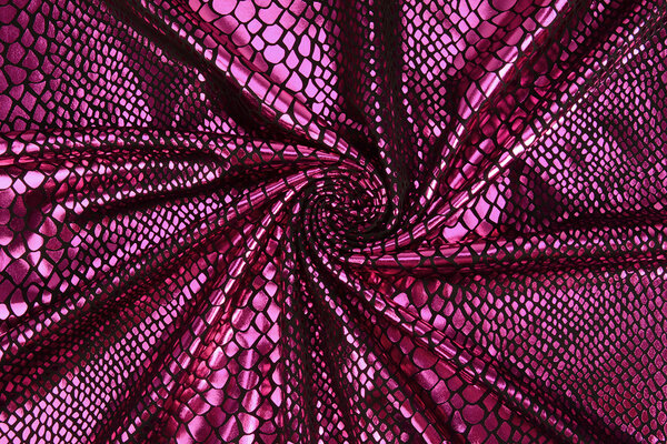 Lamé Stampa Serpente Fucsia Lamé Stampa Serpente Fucsia