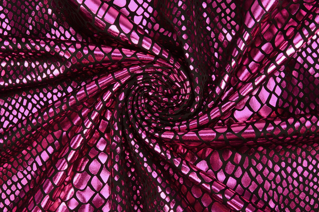 Lamé Stampa Serpente Fucsia Lamé Stampa Serpente Fucsia
