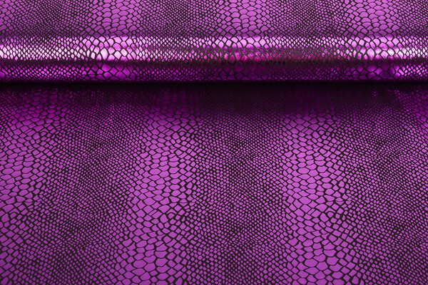 Lamé Stampa Serpente Viola Lamé Stampa Serpente Viola