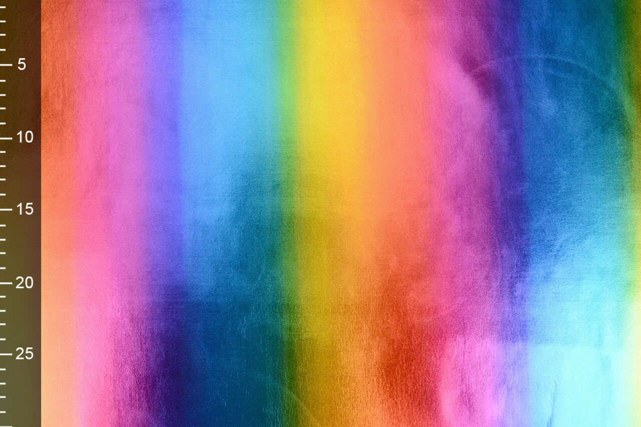 Folienjersey Regenbogen Breit