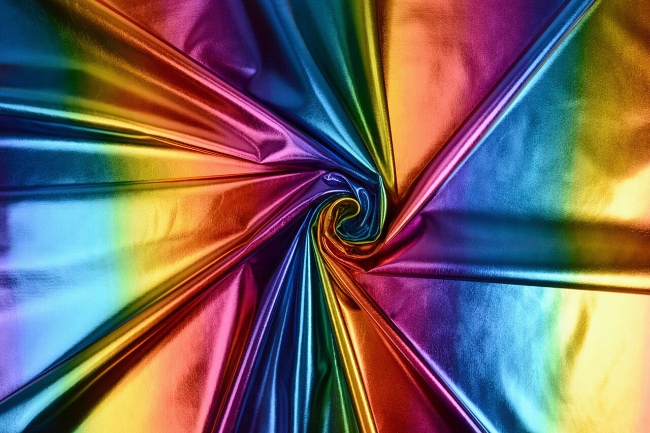 Lamé Regenboog Breed