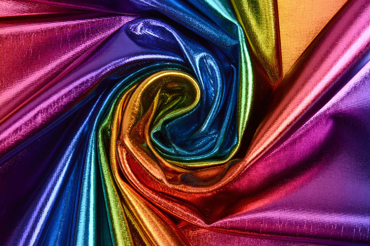 Lamé Regenboog Breed