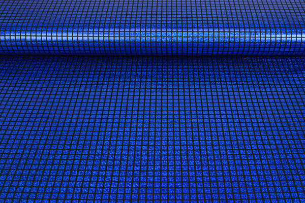 Lamé Check Cobalt Blue
