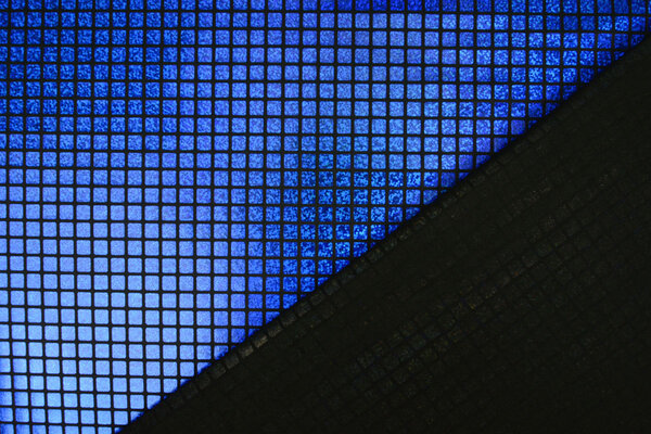 Lamé Check Cobalt Blue