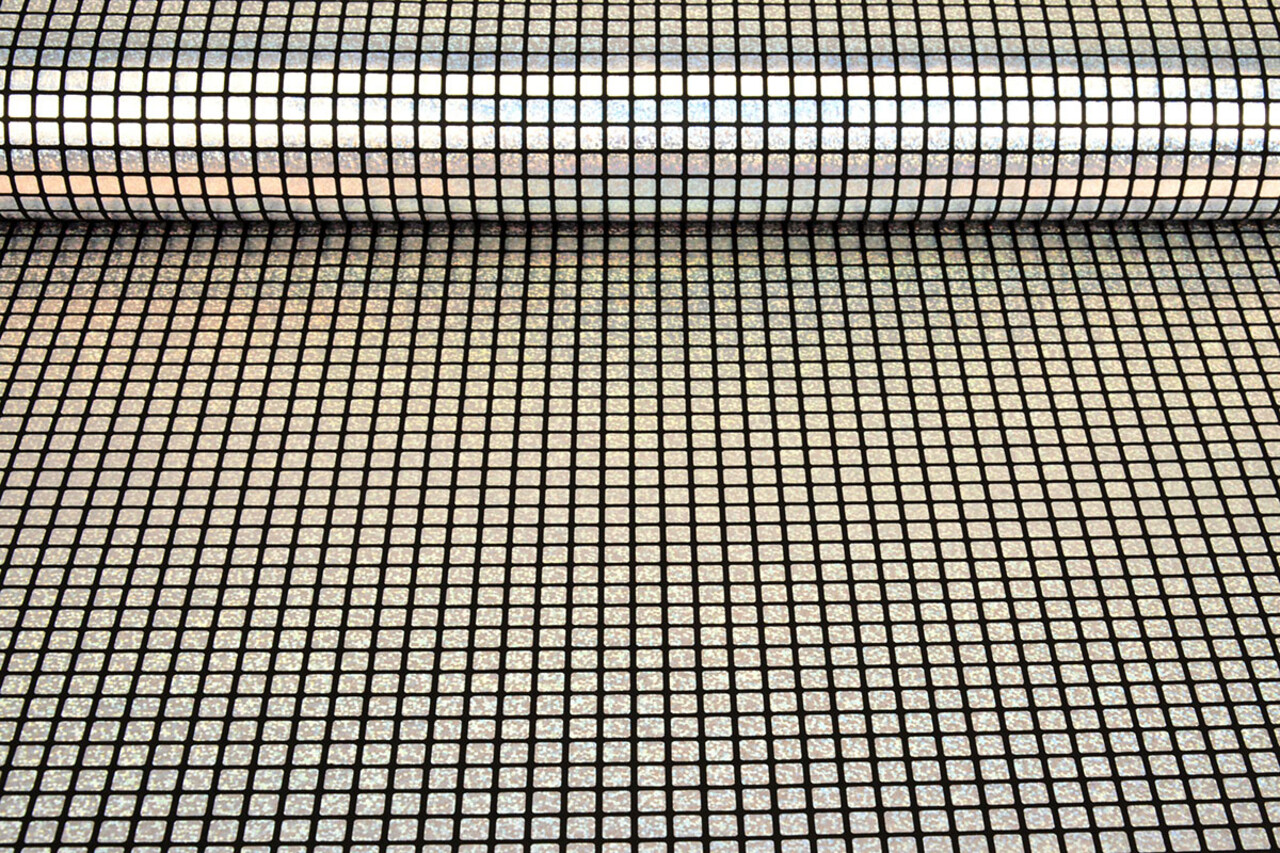Lamé Carreaux Argent