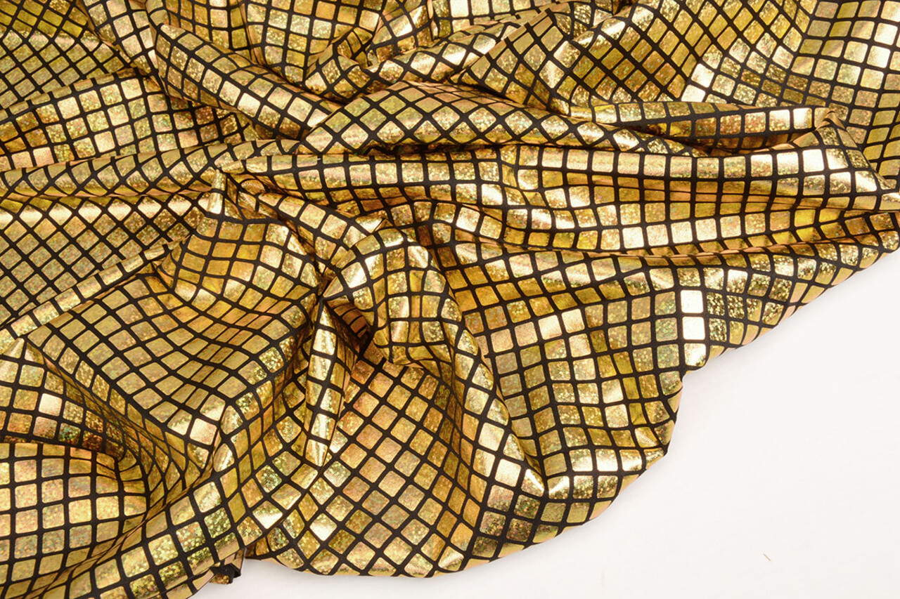 Folienjersey Karo Gold
