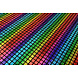 Lamé Arcoíris Cuadritos Negro 2 Lamé Arcoíris Cuadritos Negro 2