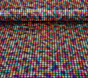 Lamé Arc-en-Ciel Carreaux Multicolore 3 Lamé Arc-en-Ciel Carreaux Multicolore 3