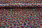 Lamé Regenbogen Karo  Multi 3