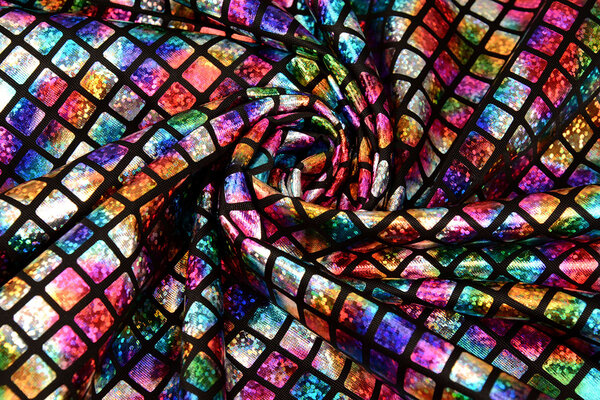 Lamé Rainbow Check  Multi 3