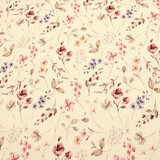 Oeko-Tex®  Rib Jersey Bloemen Aelan Creme