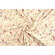 Oeko-Tex®  Rib Jersey Flowers Aelan Creme