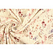 Oeko-Tex®  Costina Jersey Fiori Aelan Crema