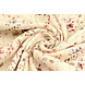 Oeko-Tex® Ripp Jersey Blumen Aelan Creme Oeko-Tex® Ripp Jersey Blumen Aelan Creme