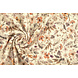 Oeko-Tex® Costina Jersey Fiori Lexia Crema Oeko-Tex® Costina Jersey Fiori Lexia Crema