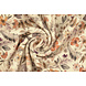 Oeko-Tex® Canalé Jersey Flores Lexia Crema Oeko-Tex® Canalé Jersey Flores Lexia Crema