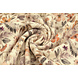 Oeko-Tex® Canalé Jersey Flores Lexia Crema Oeko-Tex® Canalé Jersey Flores Lexia Crema