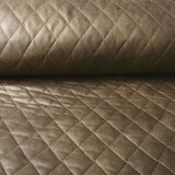 Quilted Alcantara Suede Taupe