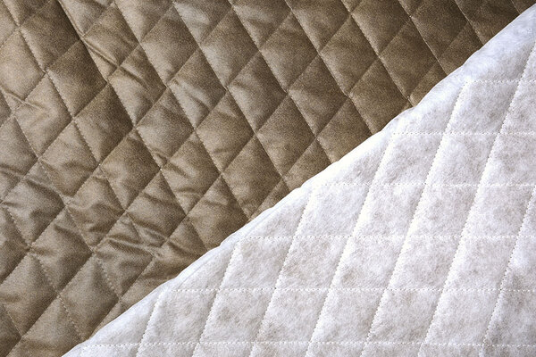 Quilted Alcantara Suede Taupe Quilted Alcantara Suede Taupe