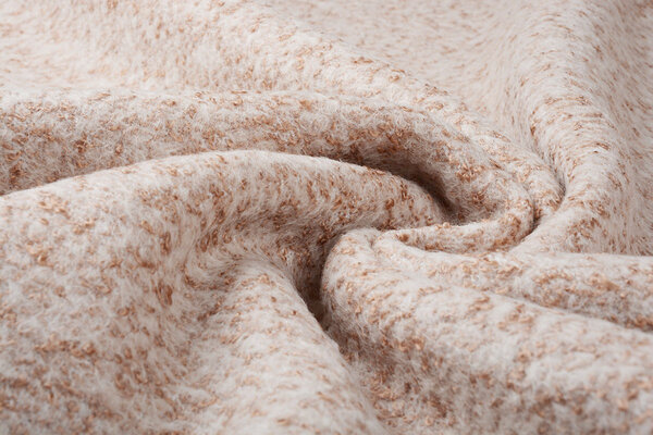 Knitted Woolen fabric Lanoso Brown Beige Knitted Woolen fabric Lanoso Brown Beige