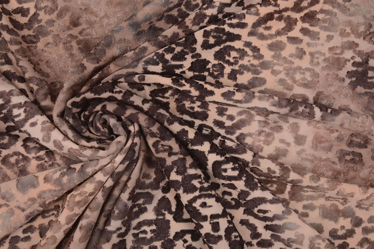 Oeko-Tex®  Viscose Jersey  Tie Dye Leopard Oeko-Tex®  Viscose Jersey  Tie Dye Leopard