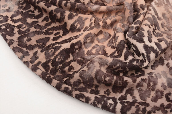 Oeko-Tex®  Tricot Viscose Tie Dye Luipaard