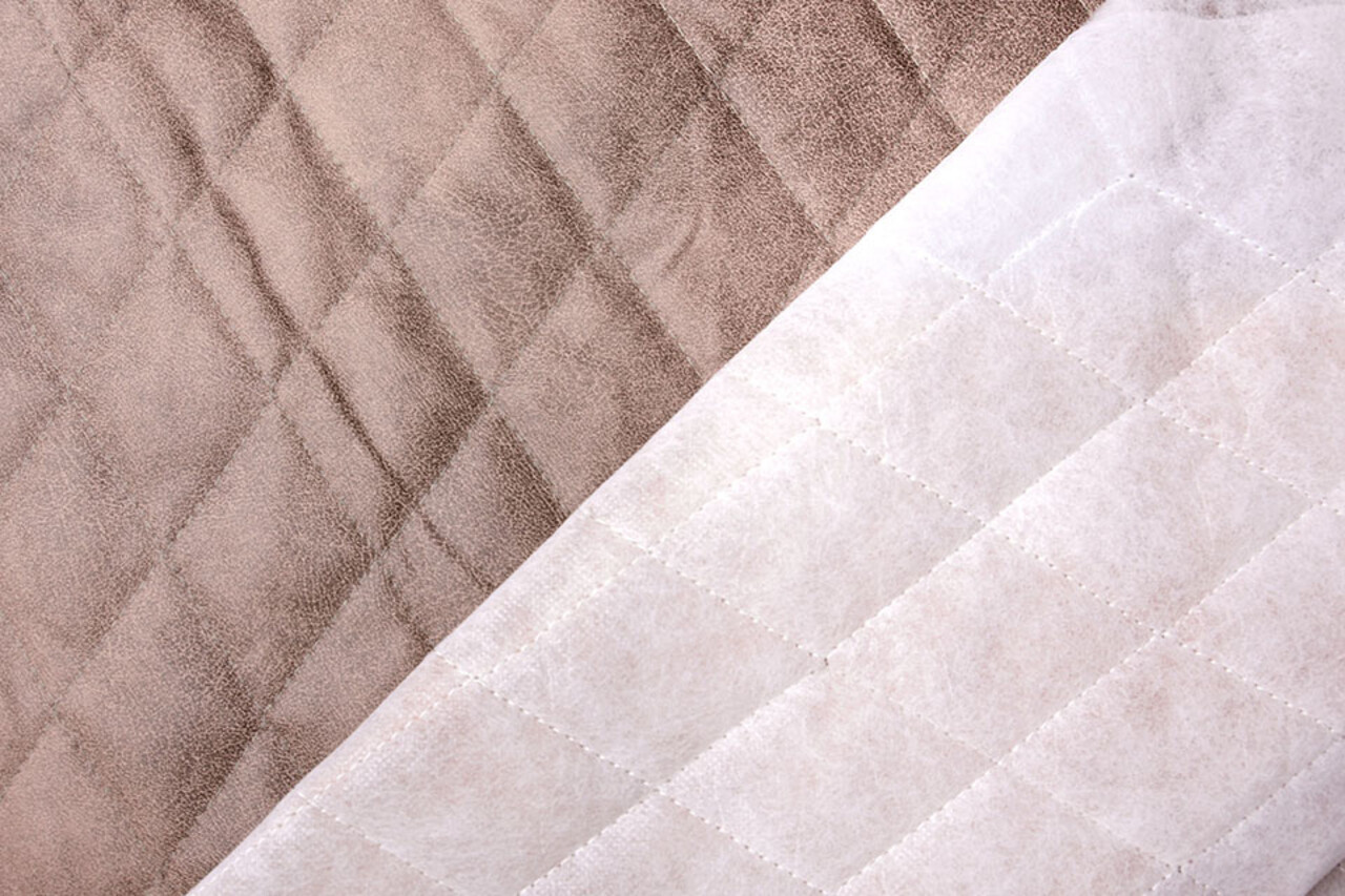 Quilted Alcantara Suede Powder Pink