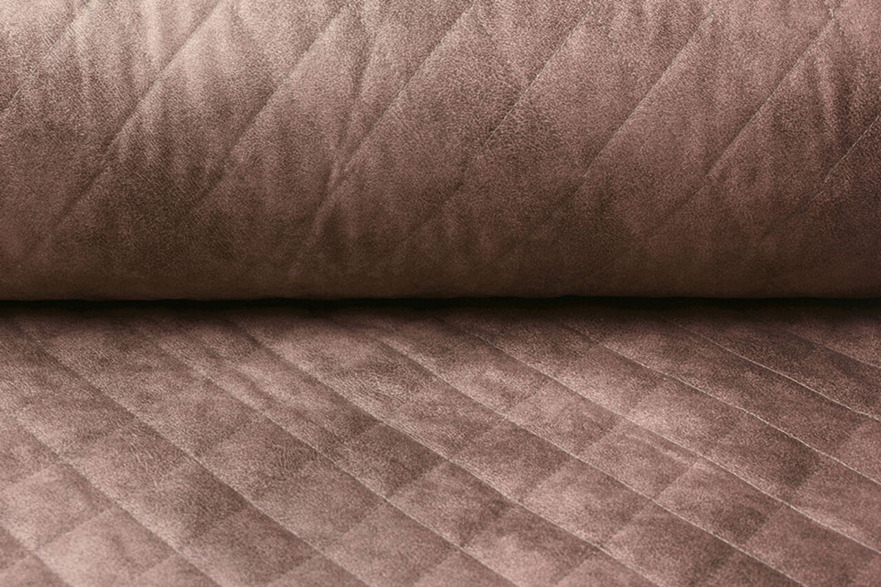 Quilted Alcantara Suede Powder Pink