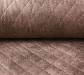 Gewatteerde Alcantara Suede Poeder Roze Gewatteerde Alcantara Suede Poeder Roze