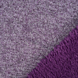 De Punto Tejido de Sudadera, Pelo Jaspeado Morado De Punto Tejido de Sudadera, Pelo Jaspeado Morado